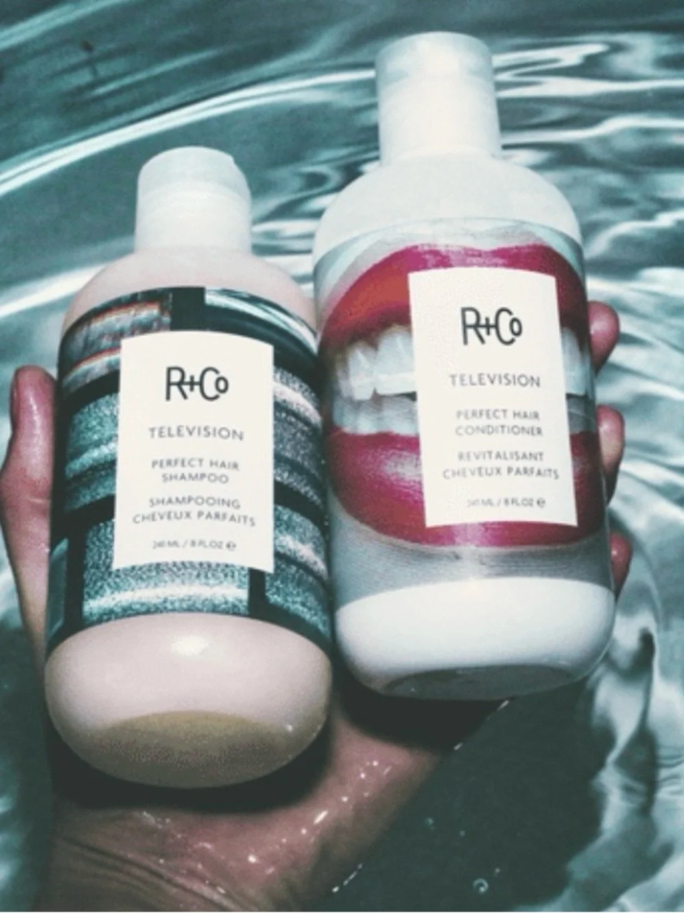 R+Co TELEVISION Perfect Hair 2 Piece Shampoo + Conditioner Set NWT